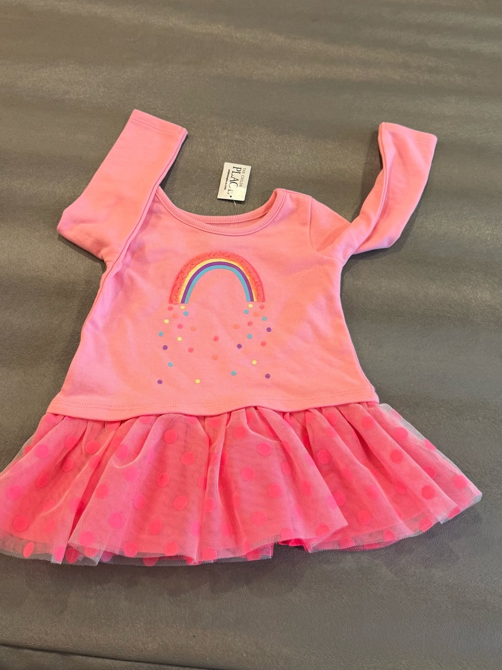 The Children's Place Pink Rainbow Tutu Dress. Size 12-18 months